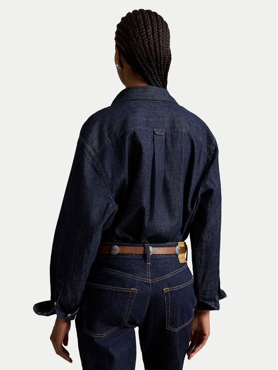 Polo Ralph Lauren Polo Ralph Lauren džínová košile 211B17136001 Tmavomodrá Regular Fit