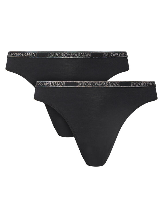Emporio Armani Underwear Emporio Armani Underwear 2er-Set klassische Damenslips EW000406 AF10889 MC005 Schwarz