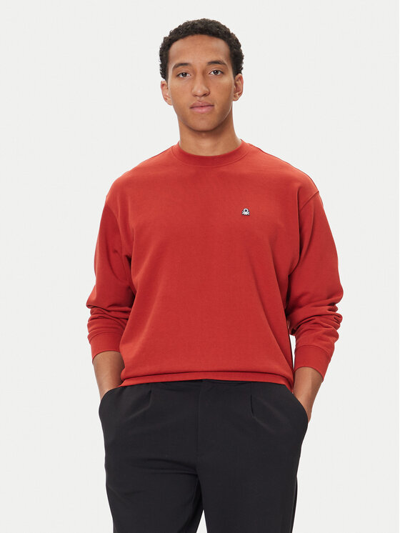 United Colors Of Benetton United Colors Of Benetton Pulóver 342ZU1093 Bordó Regular Fit