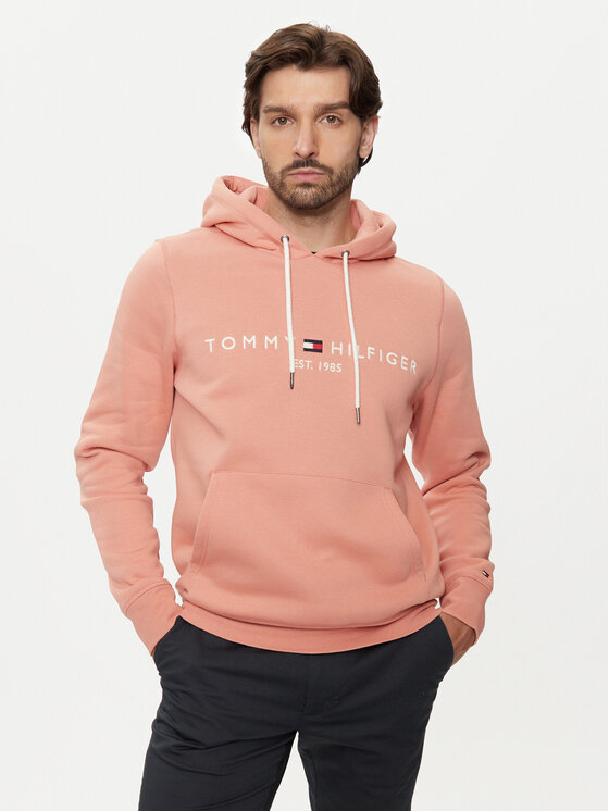 Tommy Hilfiger Mikina Logo MW0MW11599 Oranžová Regular Fit