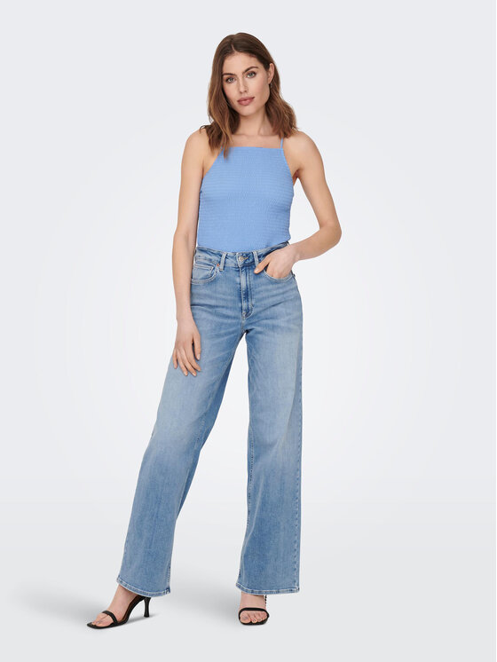 ONLY ONLY Džínsy Madison 15282975 Modrá Wide Leg