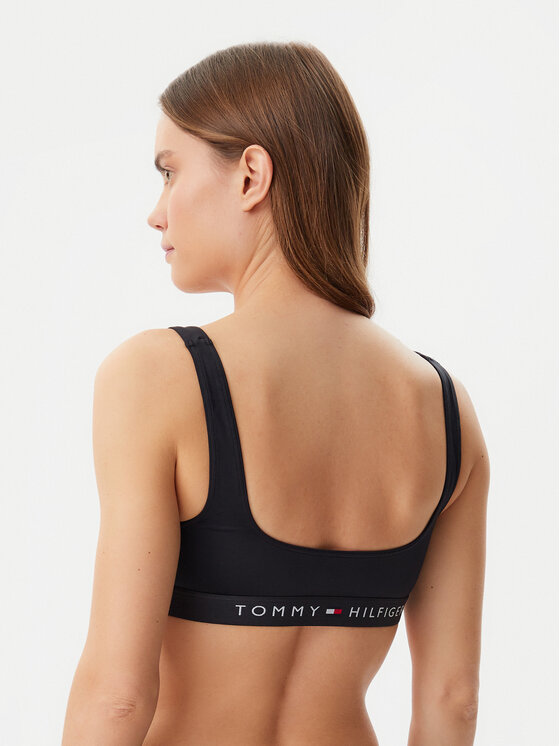 Tommy Hilfiger Tommy Hilfiger Gornji dio kupaćeg kostima UW0UW04108 Crna