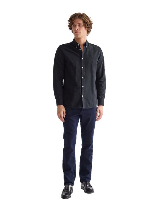 Wrangler Wrangler Koszula 112378099 Czarny Regular Fit