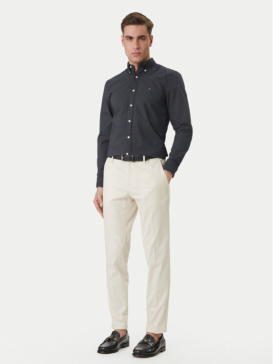 Tommy Hilfiger Tommy Hilfiger Košeľa MW0MW42460 Tmavomodrá Slim Fit