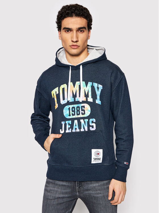 Tommy Jeans Džemperis College Tie Dye DM0DM12350 Tamsiai mėlyna Regular Fit  • Modivo.lt