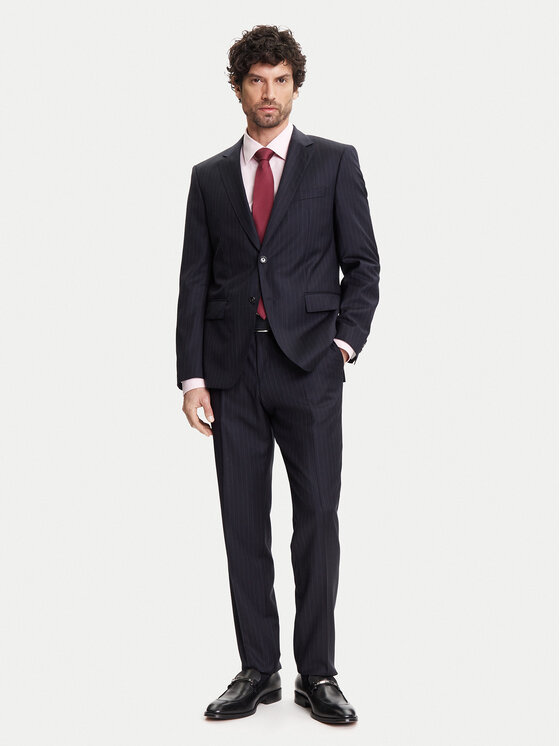 BOSS BOSS Anzug H-Huge 50546121 Dunkelblau Slim Fit