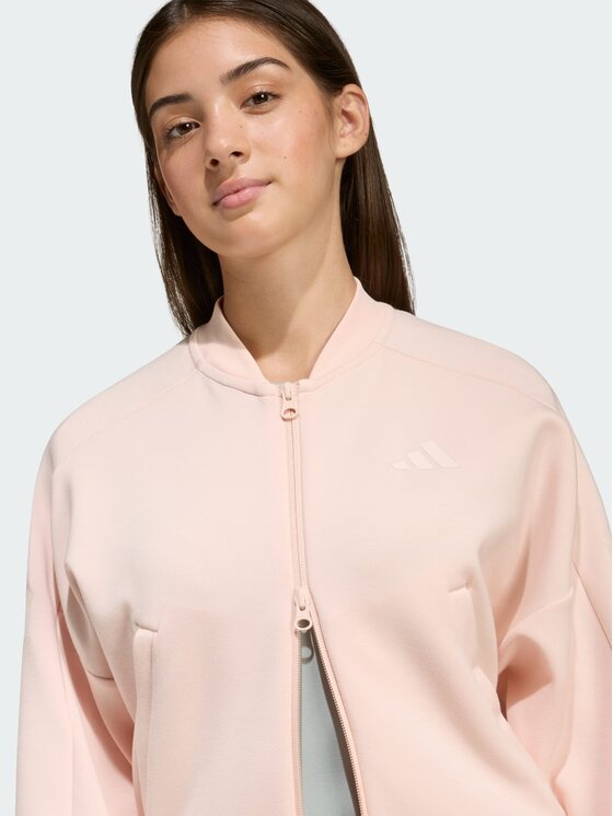 adidas adidas Bluza FUTURE ICONS 3 STRIPES FULL ZIP Różowy Loose Fit