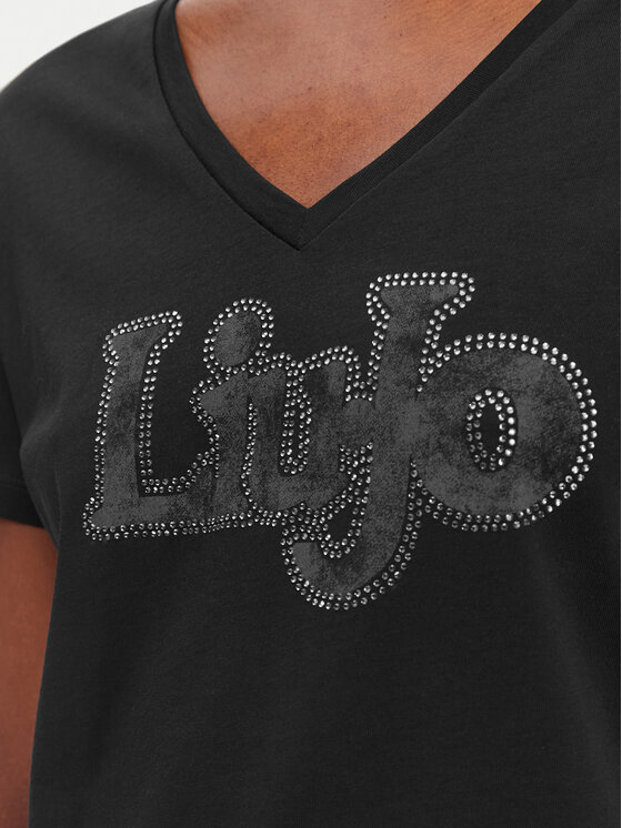 Liu Jo Sport Liu Jo Sport Póló TA6057 JS923 Fekete Regular Fit