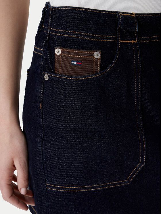 Tommy Jeans Tommy Jeans Fustă de blugi DW0DW21991 Bleumarin Regular Fit