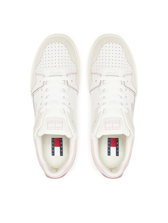 Tommy Jeans Tommy Jeans Tenisice Tjw Retro Basket Sneaker EN0EN02818 Écru