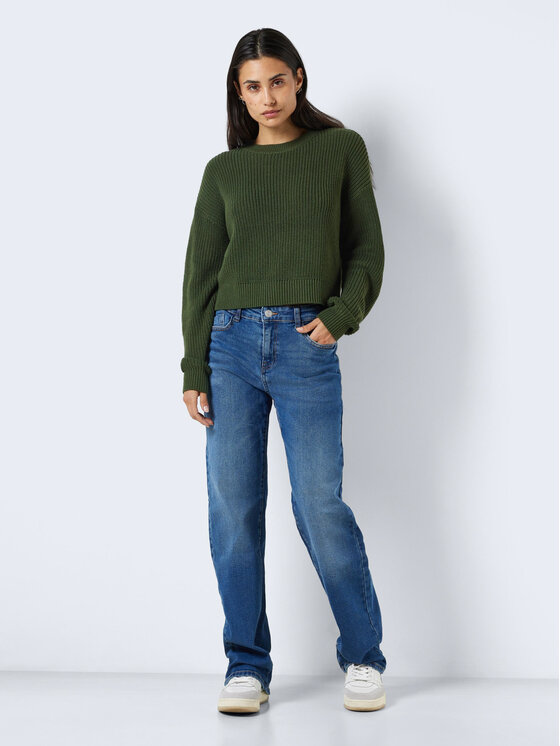 Noisy May Noisy May Sweter Maysa 27021536 Zielony Relaxed Fit