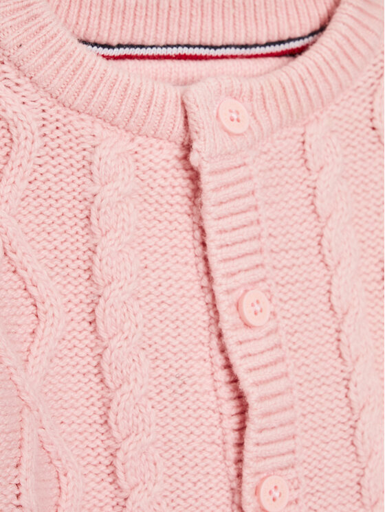 Tommy Hilfiger Tommy Hilfiger Komplet dziecięcy Baby Cable KN0KN01529 Różowy Regular Fit