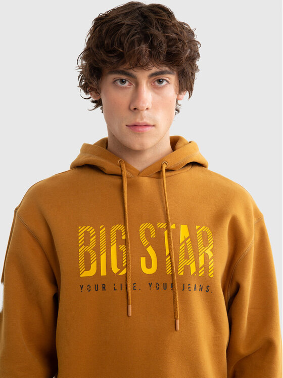 BIG STAR BIG STAR Bluza BRUDEN_803_170 Brązowy Classic Fit