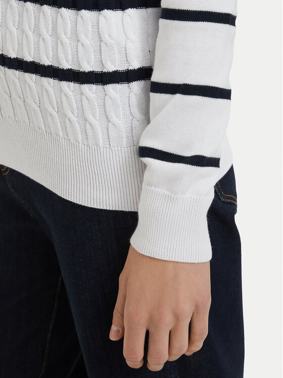 Beverly Hills Polo Club Beverly Hills Polo Club Kampsun P-SS26W-M6565 Valge Regular Fit