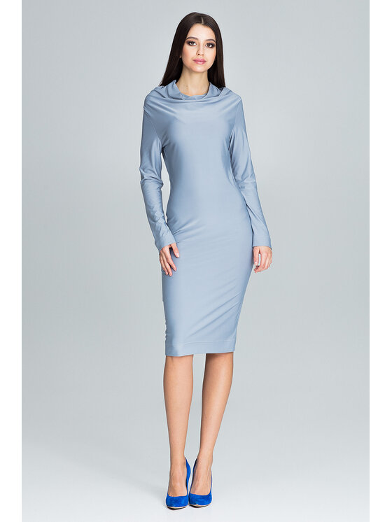 FIGL FIGL Šaty M603 Sivá Regular Fit