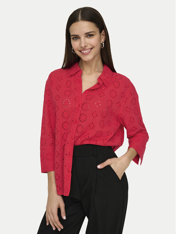 JDY JDY Košile Tallie 15292179 Červená Regular Fit