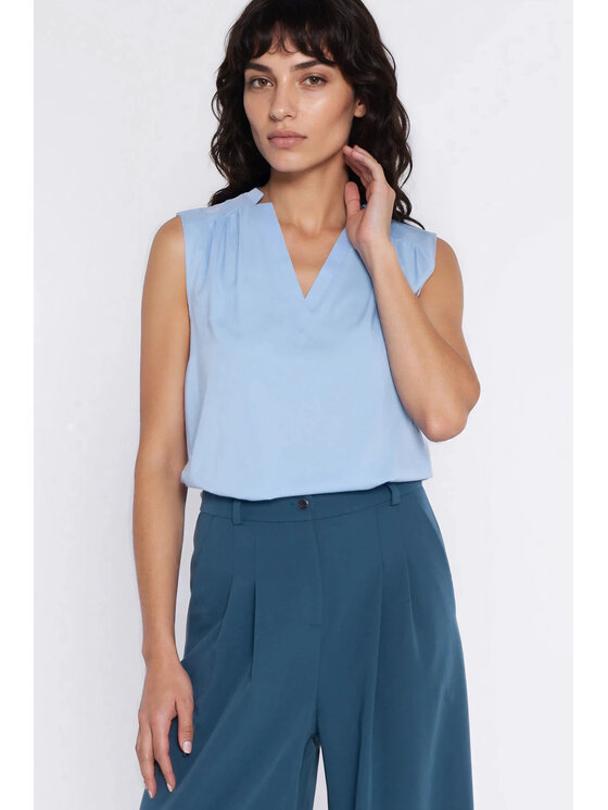 NIFE NIFE Halenka B221 Světle modrá Regular Fit