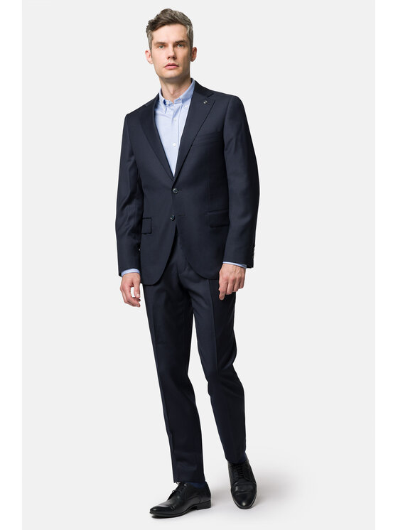 Lancerto Lancerto Garnitur Tucson GA073123000013 Granatowy Slim Fit