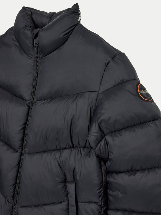 Napapijri Napapijri Átmeneti kabát NP0A4HYE0411 M Fekete Regular Fit