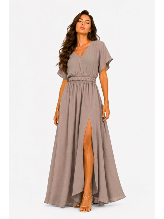 Agatha Studio Agatha Studio Sukienka codzienna A26SS-SU-K02 Beżowy Regular Fit