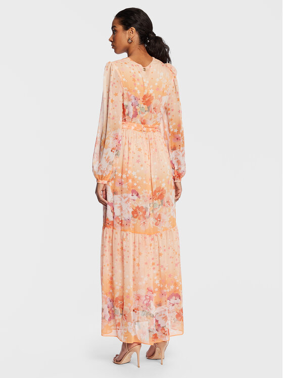 TWINSET TWINSET Sukienka letnia 231TP2738 Pomarańczowy Regular Fit
