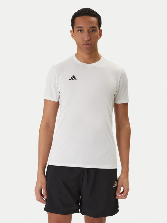 adidas Koszulka techniczna Adizero Essentials IN1157 Biały Slim Fit
