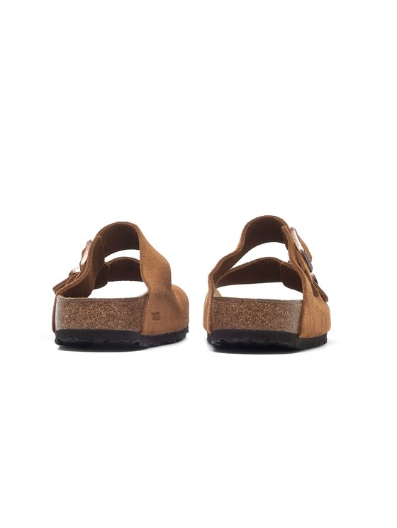 Birkenstock Birkenstock Klapki Arizona LEVE Mink wide 1027082 Brązowy