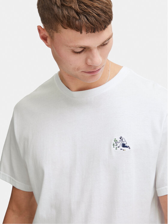 Solid Solid T-shirt Ilias 21108139 Bianco Regular Fit