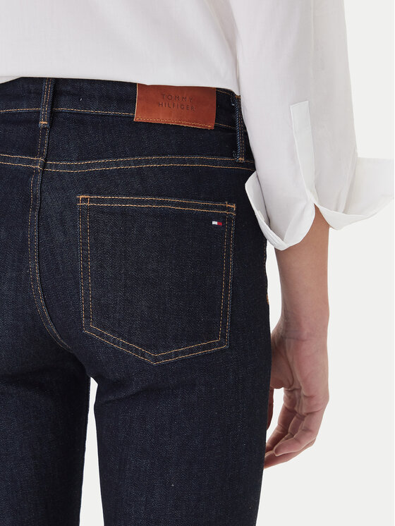 Tommy Hilfiger Tommy Hilfiger Jeans hlače WW0WW46807 Mornarsko modra Bootcut Fit