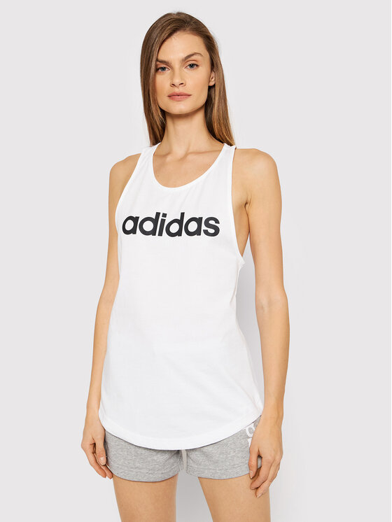 adidas Top Essentials Loose Logo GL0567 Bianco Regular Fit
