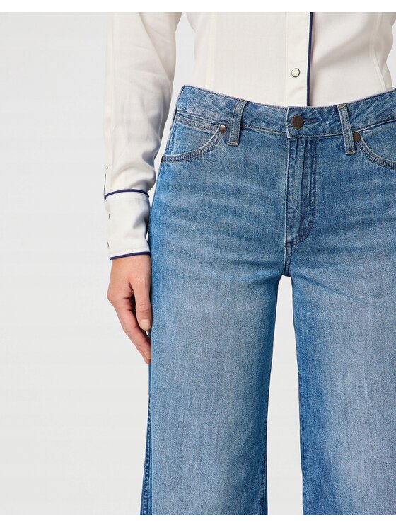 Wrangler Wrangler Jeansy World Wide 661 Niebieski Basic Fit