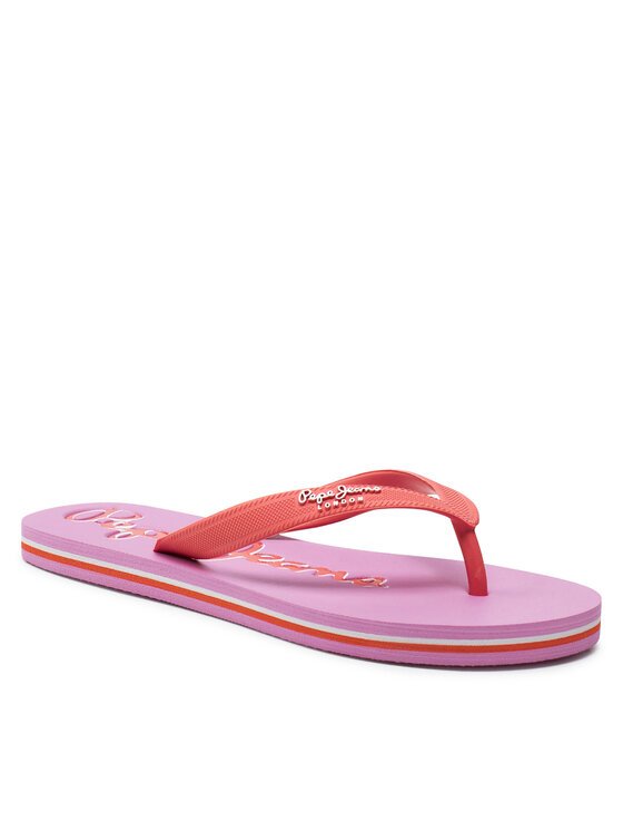 Pepe Jeans Pepe Jeans Zehentrenner Bay Beach Brand W PLS70157 Rot