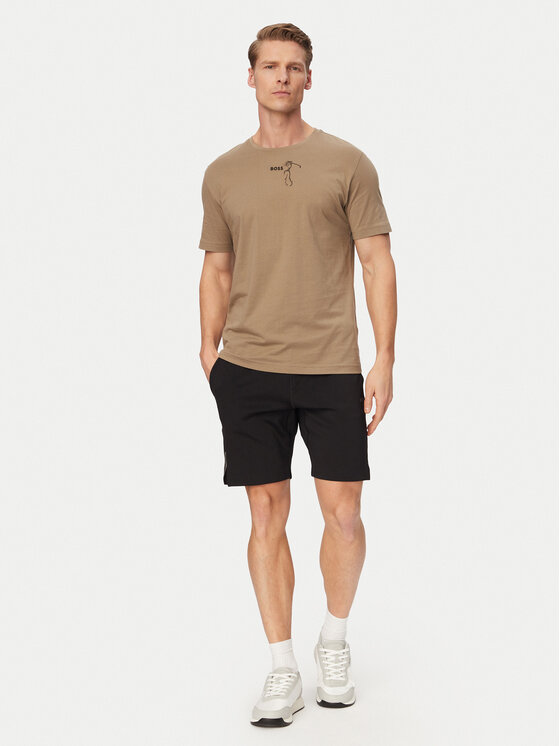 BOSS BOSS T-krekls Birdie 50559387 Haki Regular Fit