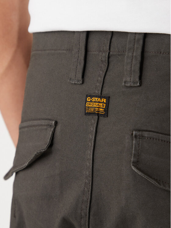 G-Star Raw G-Star Raw Auduma bikses Zip Pocket 3D D24307-E172 Pelēks Skinny Fit