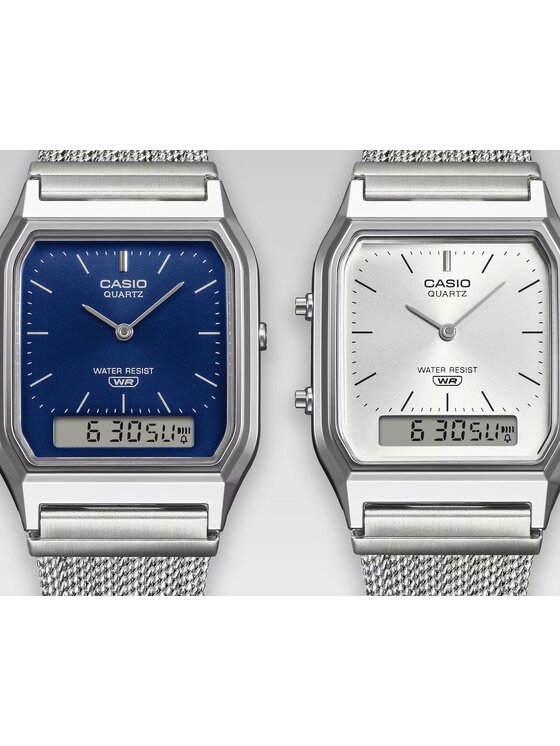 Casio Casio Zegarek 4549526417719 Srebrny