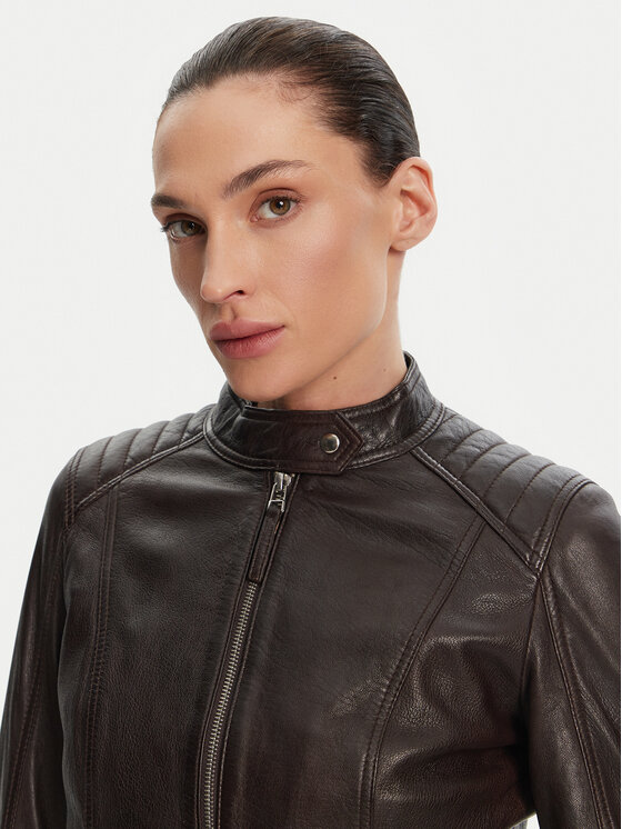 Serge Pariente Serge Pariente Lederjacke Louise Braun Slim Fit