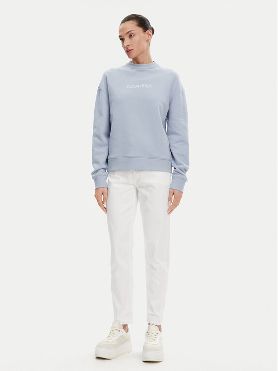 Calvin Klein Calvin Klein Mikina Hero Logo K20K205450 Světle modrá Regular Fit