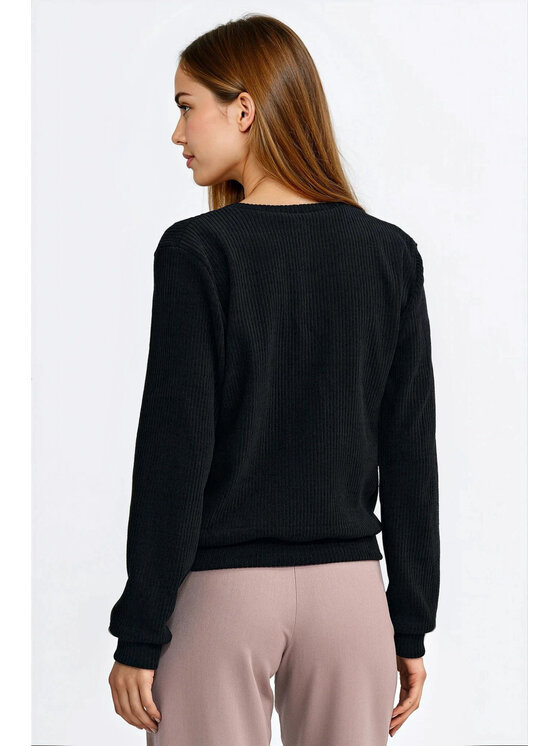NIFE NIFE Mikina BL13 Černá Regular Fit