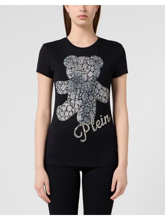 PHILIPP PLEIN PHILIPP PLEIN T-shirt 31070 Nero Skin Tight Fit