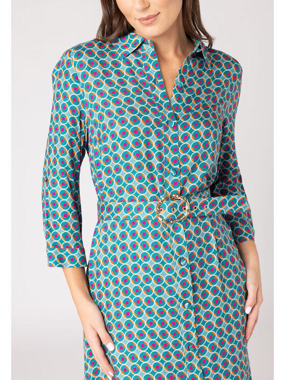 QUIOSQUE QUIOSQUE Každodenné šaty QUIOSQUE 4VD005953 Zelená Regular Fit