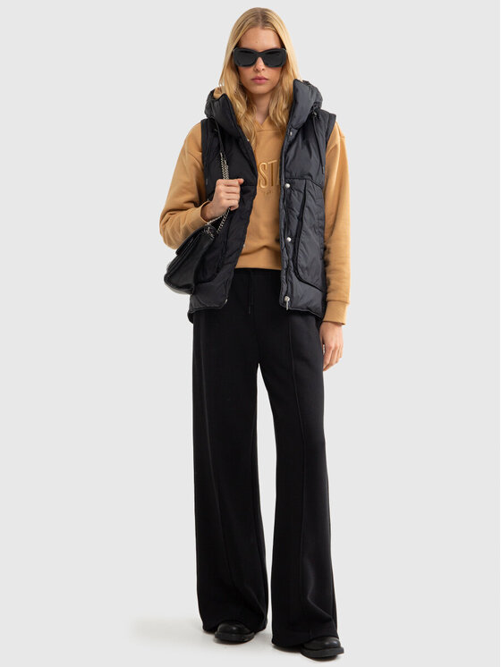 BIG STAR BIG STAR Bezrękawnik BRITTNEY_906_130 Czarny Classic Fit