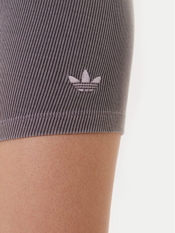 adidas adidas Pantaloni scurți ciclism Essentials Rib JW3592 Gri Slim Fit