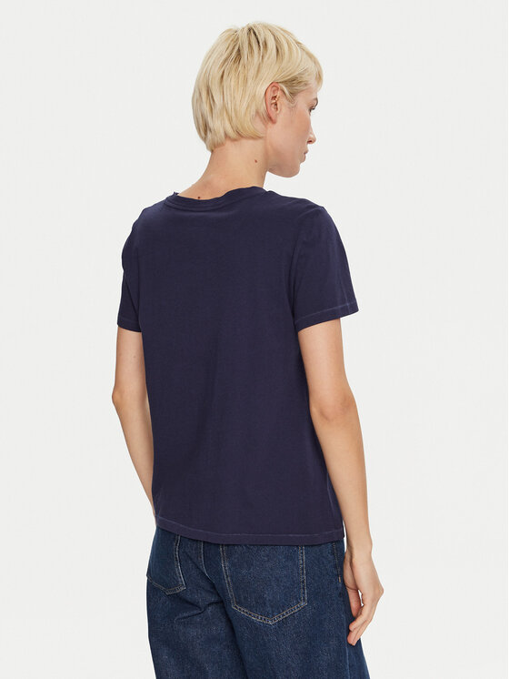 Gap Gap T-krekls 795346-03 Tumši zils Regular Fit