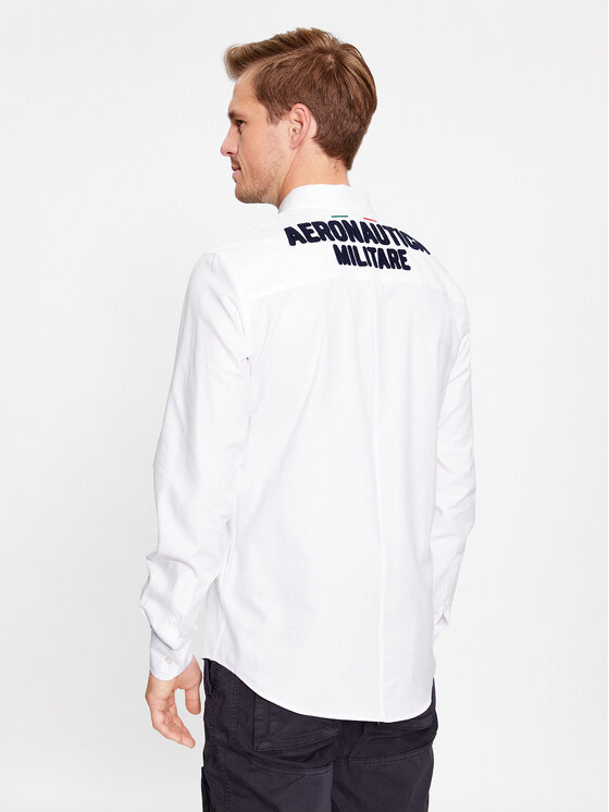 Aeronautica Militare Camicia 232CA1238CT3213 Bianco Regular Fit