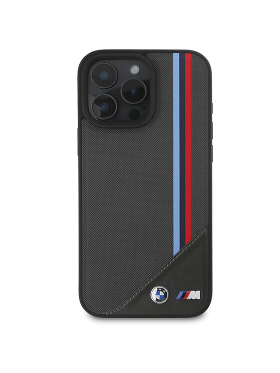 BMW Motorsport BMW Motorsport Etui na telefon M Meshed Tricolor Stripes Czarny