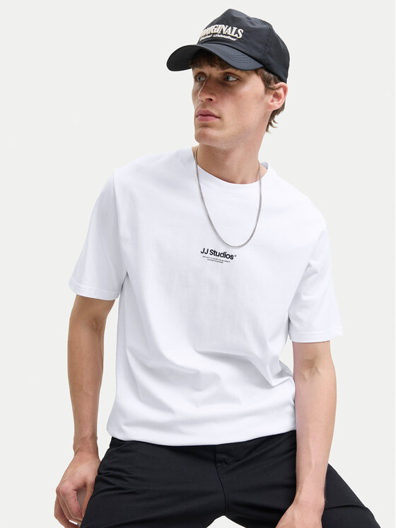 Jack&Jones Jack&Jones T-shirt Soho 12278787 Bijela Relaxed Fit