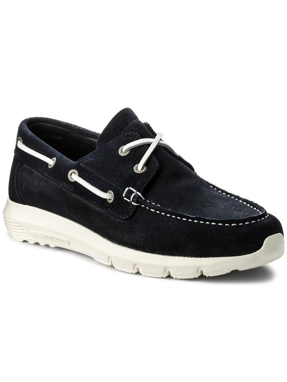 Tommy Hilfiger Tommy Hilfiger Mokasinai Lightweight Suede Boatshoe FM0FM01250 Tamsiai mėlyna