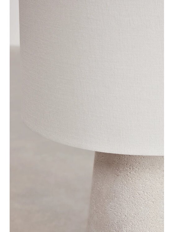 MIAhome MIAhome Lampa Lampa podłogowa Loana z lnu i włókna szklanego 140 cm Beżowy