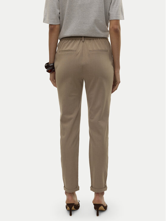 Vero Moda Vero Moda Chinosy Maya 10320549 Beżowy Regular Fit