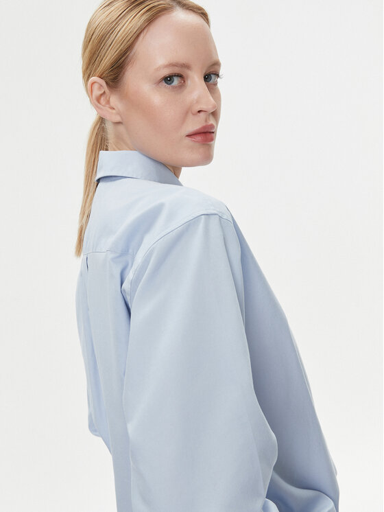 Tommy Hilfiger Tommy Hilfiger Сорочка WW0WW38968 Блакитний Oversize